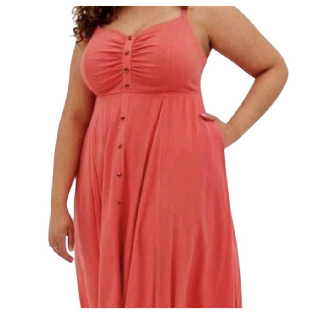 Torrid Coral Midi Dress